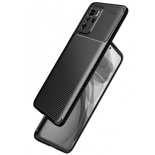 Xiaomi Poco X3 GT Kılıf Silikon Parmak İzi Bırakmayan Karbon Soft Negro Kapak - Lacivert
