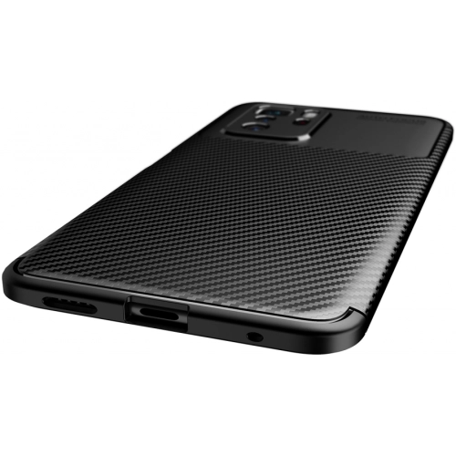 Xiaomi Poco X3 GT Kılıf Silikon Parmak İzi Bırakmayan Karbon Soft Negro Kapak - Lacivert