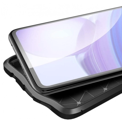 Xiaomi Poco X3 NFC Kılıf Deri Görünümlü Lüks Parmak İzi Bırakmaz Niss Silikon Kapak - Lacivert