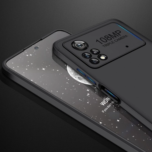 Xiaomi Poco X4 Pro Kılıf 3 Parçalı 360 Tam Korumalı Rubber AYS Kapak - Kırmızı