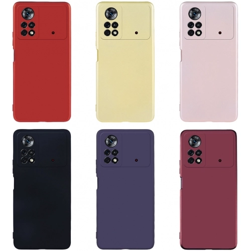 Xiaomi Poco X4 Pro Kılıf İnce Soft Mat Renkli Esnek Silikon Kapak - Rose Gold