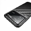 Xiaomi Poco X4 Pro Kılıf Karbon Serisi Mat Fiber Silikon Negro Kapak - Lacivert