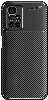 Xiaomi Redmi 10 Kılıf Karbon Serisi Mat Fiber Silikon Negro Kapak - Lacivert