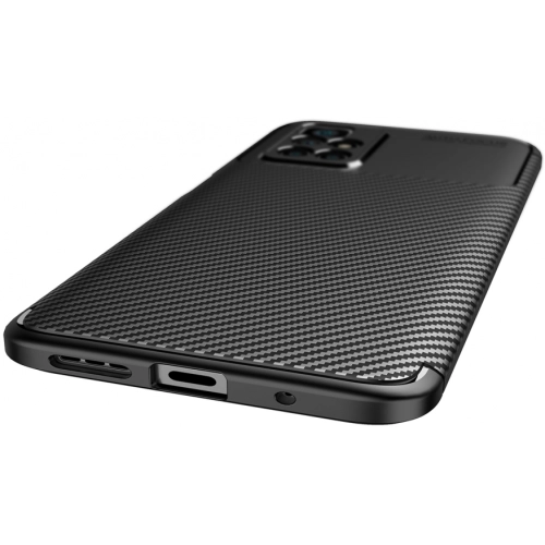 Xiaomi Redmi 10 Kılıf Silikon Parmak İzi Bırakmayan Karbon Soft Negro Kapak - Lacivert