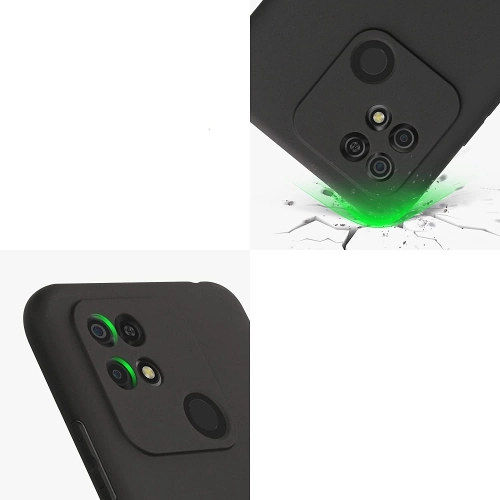 Xiaomi Redmi 10C Kılıf İnce Soft Mat Renkli Esnek Silikon Kapak - Mürdüm