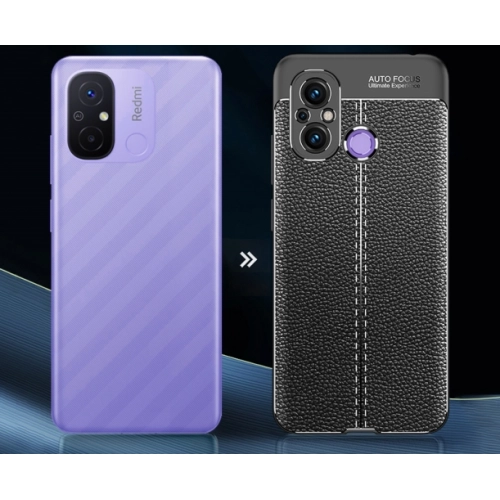 Xiaomi Redmi 12C Kılıf Deri Görünümlü Lüks Parmak İzi Bırakmaz Niss Silikon Kapak - Lacivert