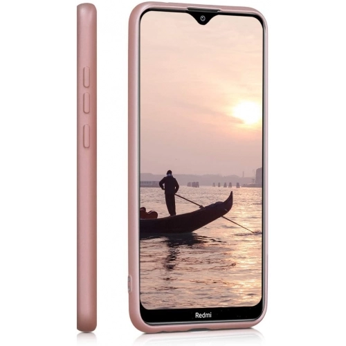 Xiaomi Redmi 8A Kılıf İnce Soft Mat Renkli Esnek Silikon Kapak - Mürdüm