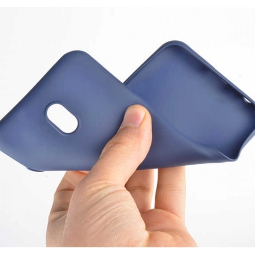 Xiaomi Redmi 8A Kılıf İnce Soft Mat Renkli Esnek Silikon Kapak - Rose Gold