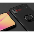 Xiaomi Redmi 9A Kılıf Renkli Silikon Yüzüklü Standlı Auto Focus Ravel Kapak - Rose Gold