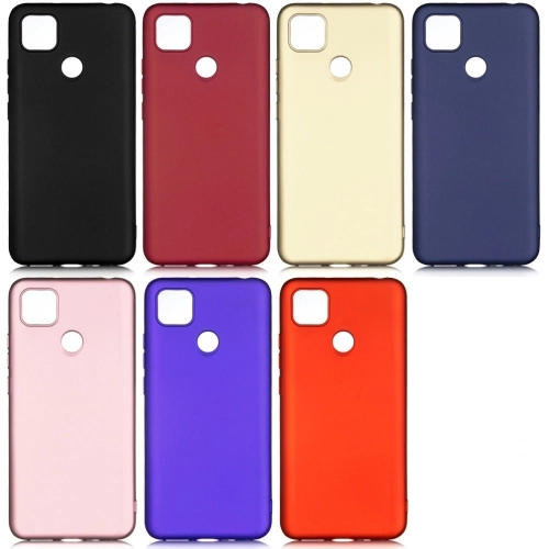 Xiaomi Redmi 9C Kılıf İnce Soft Mat Renkli Esnek Silikon Kapak - Lacivert