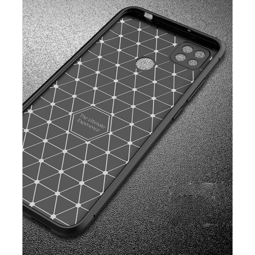 Xiaomi Redmi 9C Kılıf Silikon Parmak İzi Bırakmayan Karbon Soft Negro Kapak - Lacivert