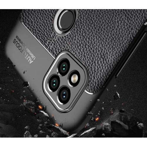 Xiaomi Redmi 9C Kılıf Deri Görünümlü Lüks Parmak İzi Bırakmaz Niss Silikon Kapak - Lacivert