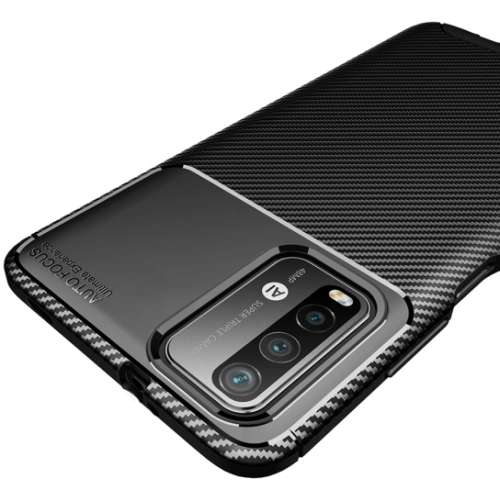 Xiaomi Redmi 9T Kılıf Silikon Parmak İzi Bırakmayan Karbon Soft Negro Kapak - Lacivert