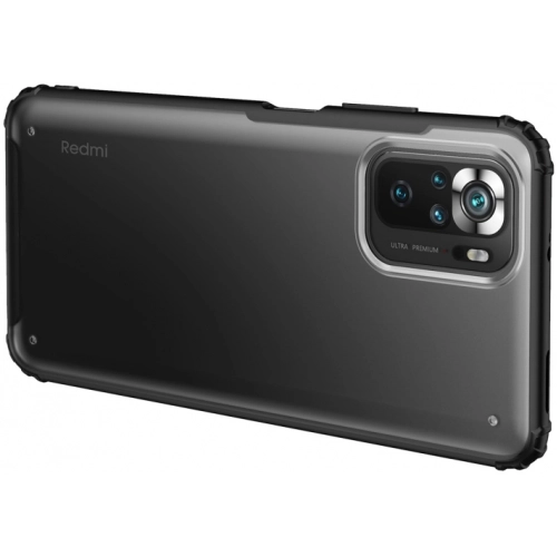 Xiaomi Redmi Note 10 Kılıf Volks Serisi Kenarları Silikon Arkası Şeffaf Sert Kapak - Lacivert