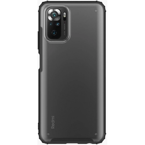 Xiaomi Redmi Note 10 Kılıf Volks Serisi Kenarları Silikon Arkası Şeffaf Sert Kapak - Lacivert