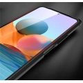 Xiaomi Redmi Note 10 Pro Kılıf Deri Görünümlü Lüks Parmak İzi Bırakmaz Niss Silikon Kapak - Lacivert