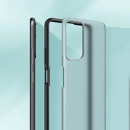Xiaomi Redmi Note 11s Kılıf Volks Serisi Kenarları Silikon Arkası Şeffaf Sert Kapak - Lacivert