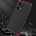 Xiaomi Redmi Note 12 Pro Kılıf 3 Parçalı 360 Tam Korumalı Rubber AYS Kapak - Siyah