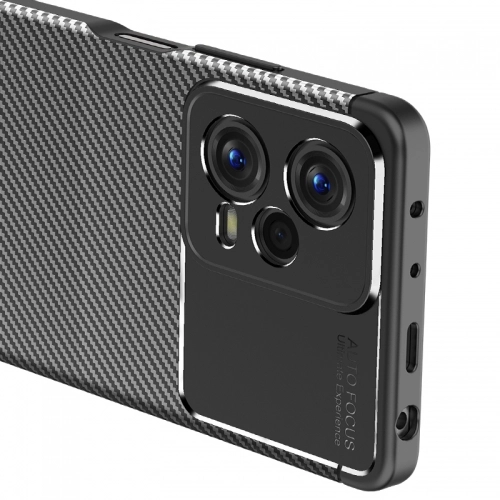 Xiaomi Redmi Note 12 Pro Kılıf Silikon Parmak İzi Bırakmayan Karbon Soft Negro Kapak - Lacivert