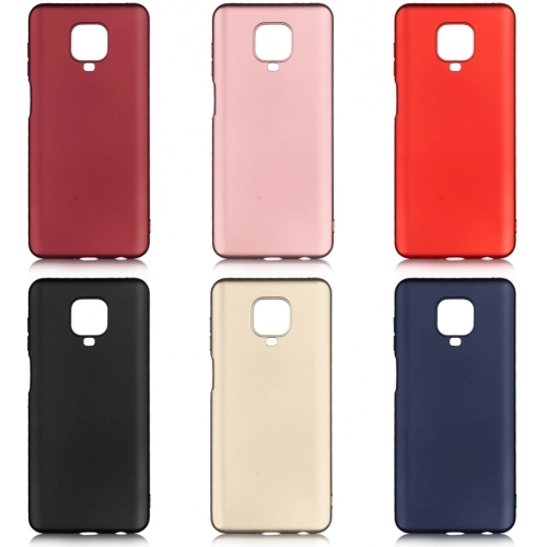 Xiaomi Redmi Note 9s Kılıf İnce Soft Mat Renkli Esnek Silikon Kapak - Lacivert