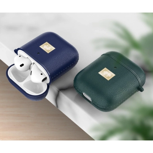 Zore Apple Airpods Kılıf Deri Tasarımlı Silikon Kapak - Kırmızı