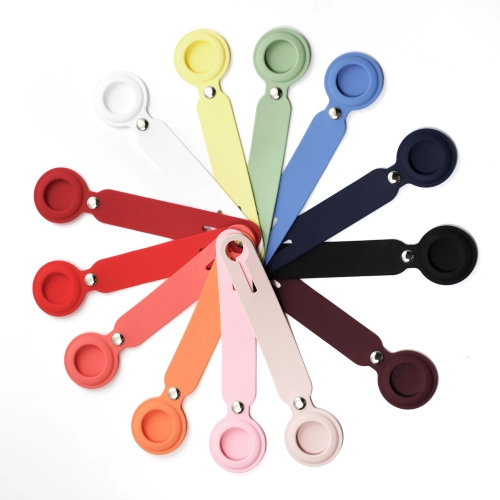 Zore Apple Airtag Silikon Anahtarlık 02 - Kırmızı