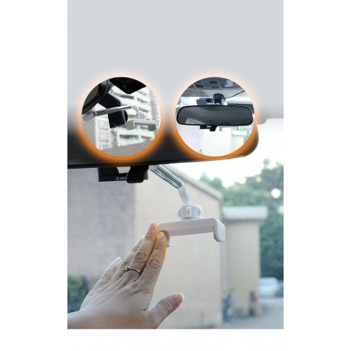 Zore Dikiz Aynası Araç Telefon Tutucu LG01 - Beyaz