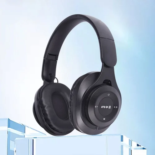 Zore M6 Plus Ayarlanabilir ve Katlanabilir Kulak Üstü Bluetooth Kulaklık - Pembe