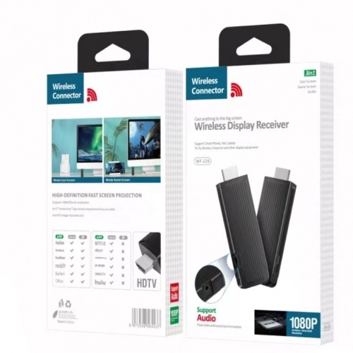 Kablosuz Android IOS HDMI Ses ve 2K Görüntü Aktarıcı Miracast - WF-229