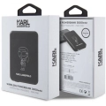 Karl Lagerfeld Led Işıklı Göstergeli Magsafe Magnetik Orjinal Lisanslı Powerbank 3000 Mah - Siyah