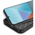 Redmi Note 13 Pro 4G Kılıf Silikon Parmak İzi Bırakmayan Karbon Soft Negro Kapak - Siyah