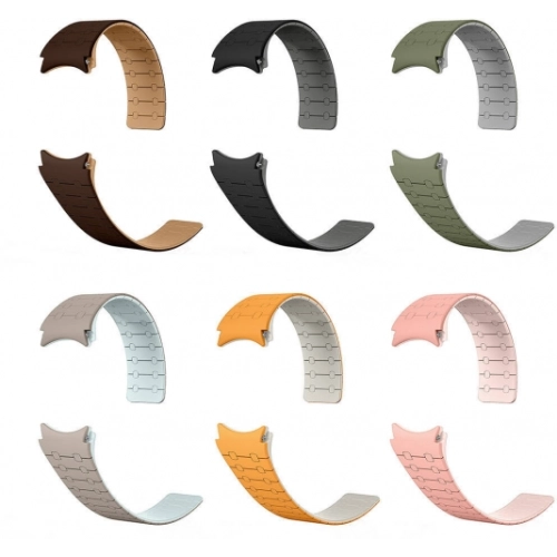  Kordon Çizgili Desenli Silikon KRD-111 Kordon - Turuncu