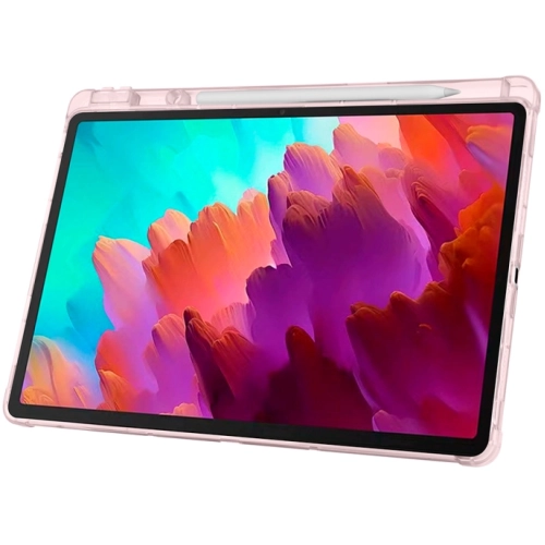 Lenovo Idea Tab Pro 12.7 TB-373FU Kılıf Standlı Tri Folding Kalemlikli Silikon Smart Cover - Lacivert
