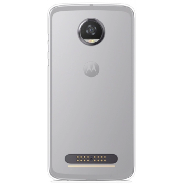 Lenovo Moto Z2 Play Kılıf Ultra İnce Kaliteli Esnek Silikon 0.2mm - Şeffaf