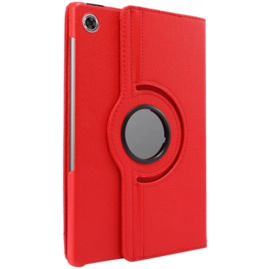 Lenovo Tab M10 Plus TB-125F - TB-128F 3. Jenerasyon Tablet Kılıfı 360 Derece Dönebilen Standlı Kapak - Kırmızı