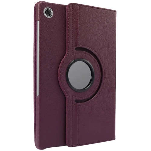 Lenovo Tab M10 Plus TB-125F - TB-128F 3. Jenerasyon Tablet Kılıfı 360 Derece Dönebilen Standlı Kapak - Mürdüm