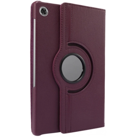 Lenovo Tab M10 Plus TB-125F - TB-128F 3. Jenerasyon Tablet Kılıfı 360 Derece Dönebilen Standlı Kapak - Mürdüm