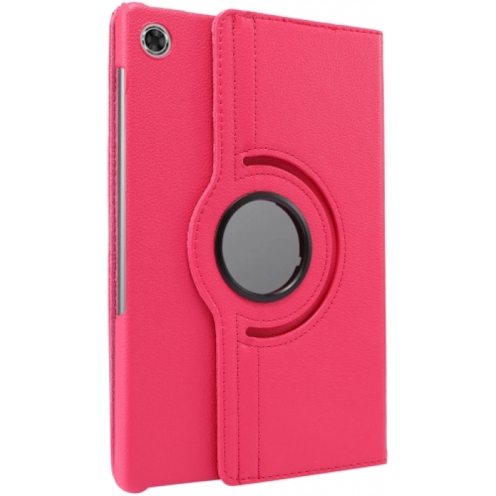 Lenovo Tab M10 Plus TB-125F - TB-128F 3. Jenerasyon Tablet Kılıfı 360 Derece Dönebilen Standlı Kapak - Pembe