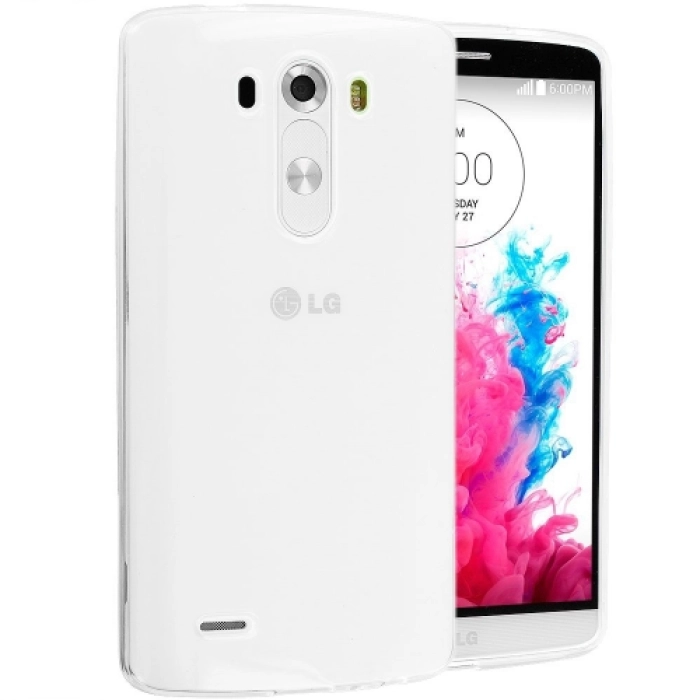 LG G3 Kılıf Ultra İnce Kaliteli Esnek Silikon 0.2mm - Şeffaf