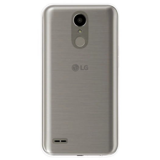 LG K10 2017 Kılıf Ultra İnce Kaliteli Esnek Silikon 0.2mm - Şeffaf
