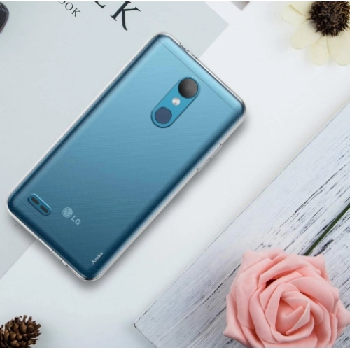 LG K11 Kılıf Kamera Korumalı Esnek Silikon Kapak - Şeffaf