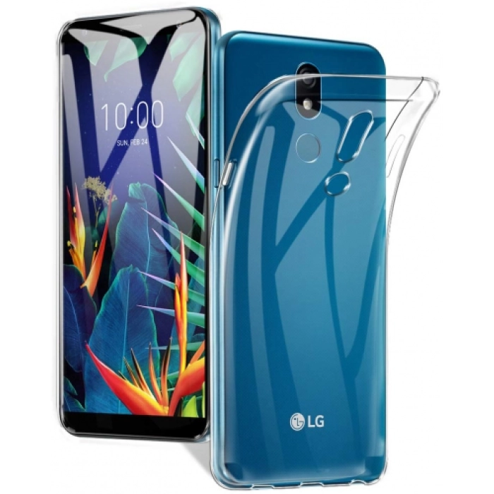 LG K40 Kılıf Kamera Korumalı Esnek Silikon Kapak - Şeffaf