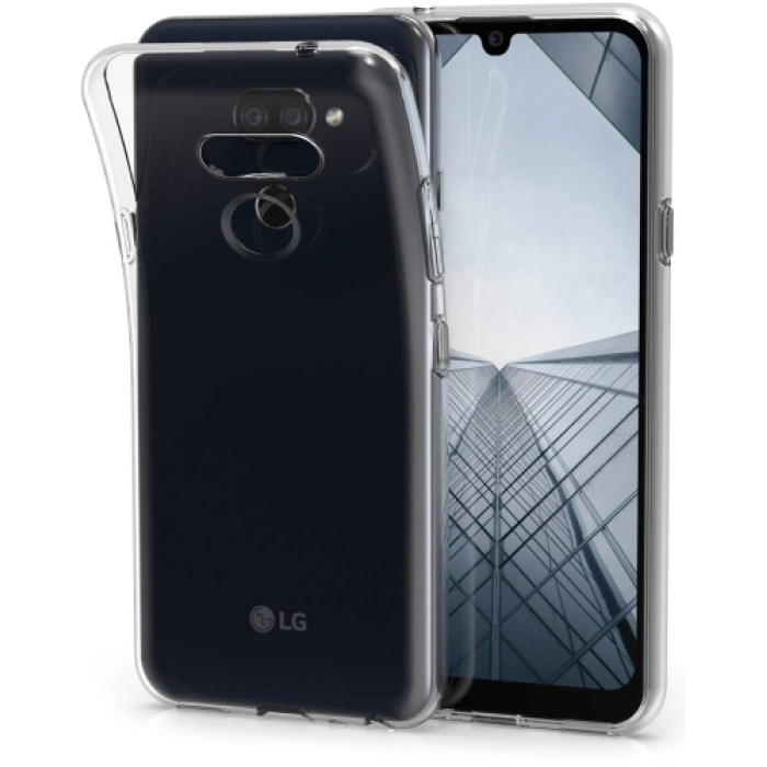 LG K40s Kılıf Kamera Korumalı Esnek Silikon Kapak - Şeffaf