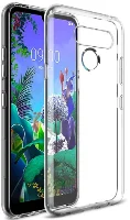 LG K50s Kılıf Ultra İnce Esnek Süper Silikon 0.3mm - Şeffaf