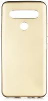 LG K61 Kılıf İnce Mat Esnek Silikon - Gold