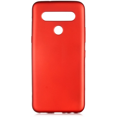 LG K61 Kılıf İnce Soft Mat Renkli Esnek Silikon Kapak - Kırmızı