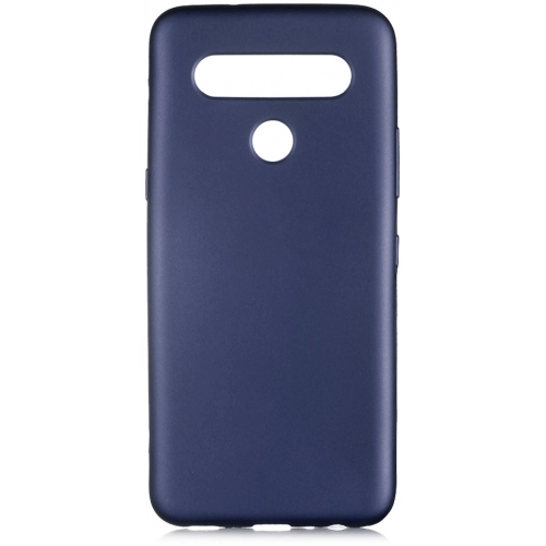 LG K61 Kılıf İnce Soft Mat Renkli Esnek Silikon Kapak - Lacivert