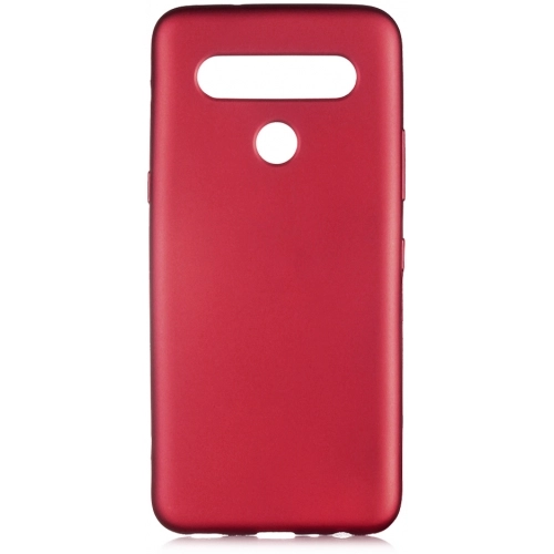 LG K61 Kılıf İnce Soft Mat Renkli Esnek Silikon Kapak - Mürdüm