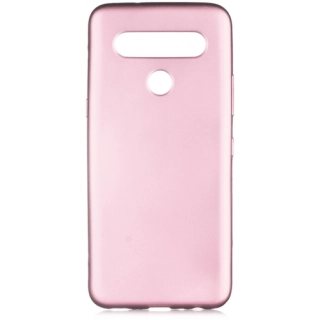LG K61 Kılıf İnce Soft Mat Renkli Esnek Silikon Kapak - Rose Gold