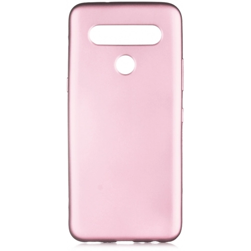 LG K61 Kılıf İnce Soft Mat Renkli Esnek Silikon Kapak - Rose Gold